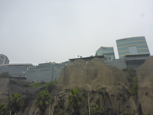 LarcoMar shopping centre built into the cliff